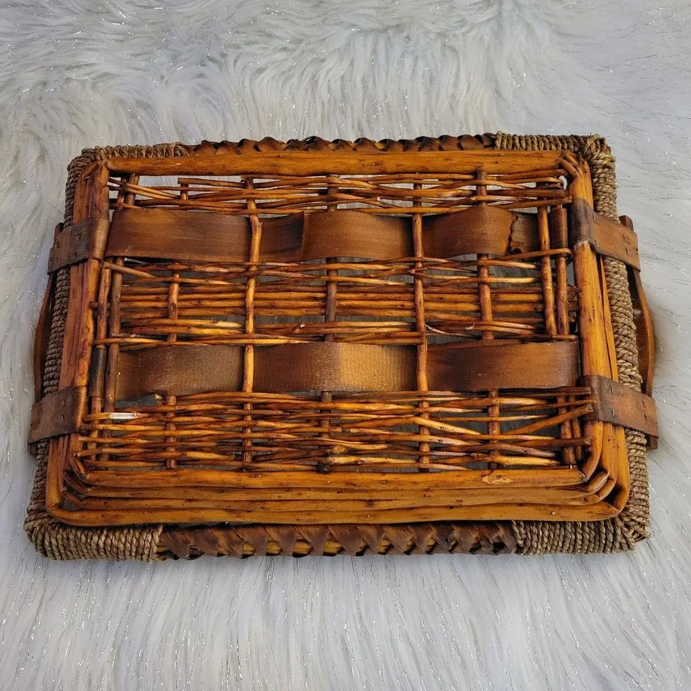 Rectangular Wooden Basket